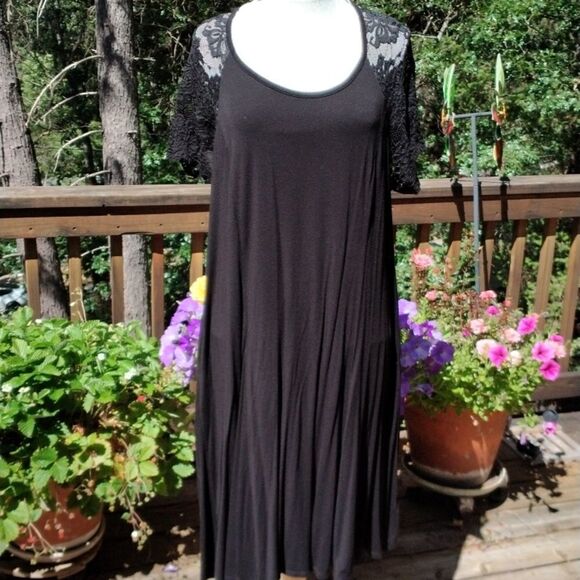 Torrid Super Soft Black Knit Dress - Picture 1 of 8